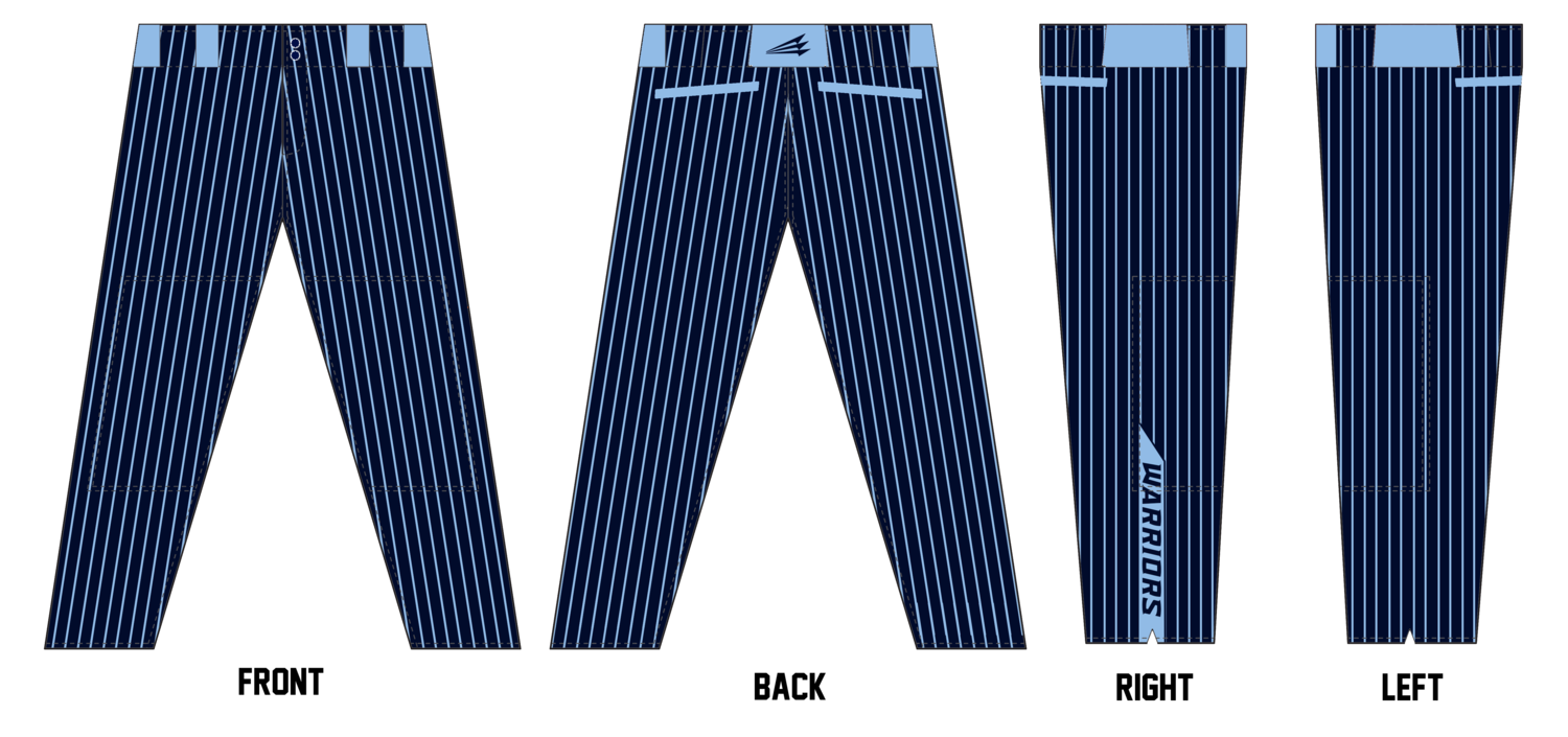 Warriors (Grooms) Custom Stacheman Elite Long Baseball Pants #BP3