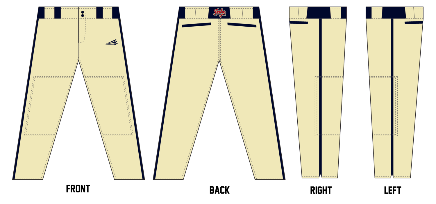 Tombigbee Tribe Stacheman Elite Custom Long Baseball Pants #BP13B