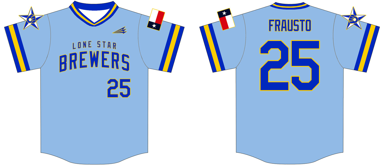 Lone Star Brewers Custom HexaFlex Baseball Jersey #J3B
