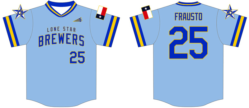 Lone Star Brewers Custom HexaFlex Baseball Jersey #J3B
