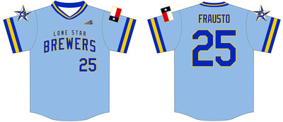Lone Star Brewers Custom HexaFlex Baseball Jersey #J3B