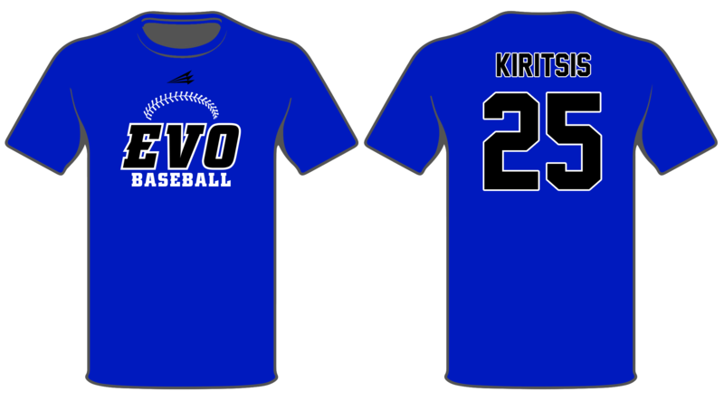 Evolution Baseball (Kiritsis) Custom HyperTee #HT1