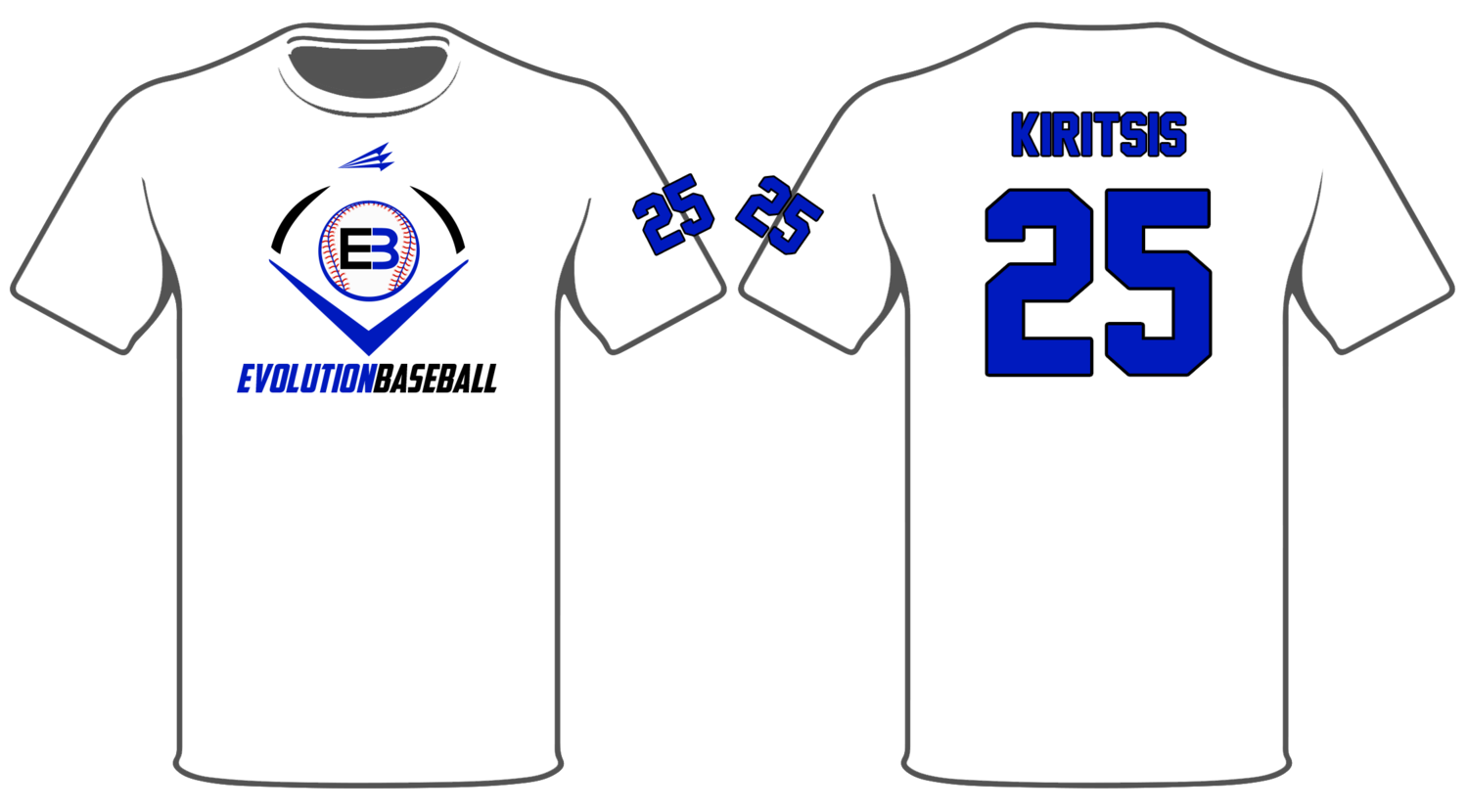 Evolution Baseball (Kiritsis) Custom HyperTee #HT2C