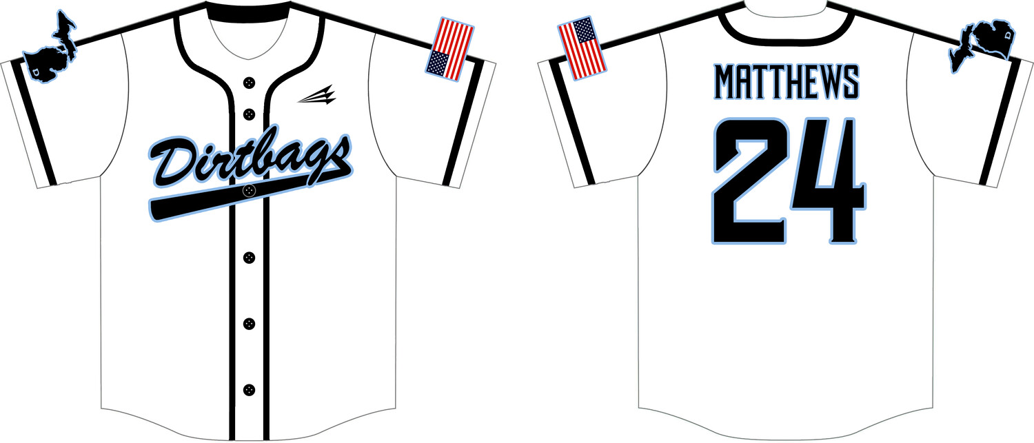 Adrian Dirtbags Custom Hexaflex Baseball Jersey #J11B