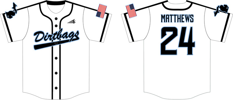 Adrian Dirtbags Custom Hexaflex Baseball Jersey #J11B