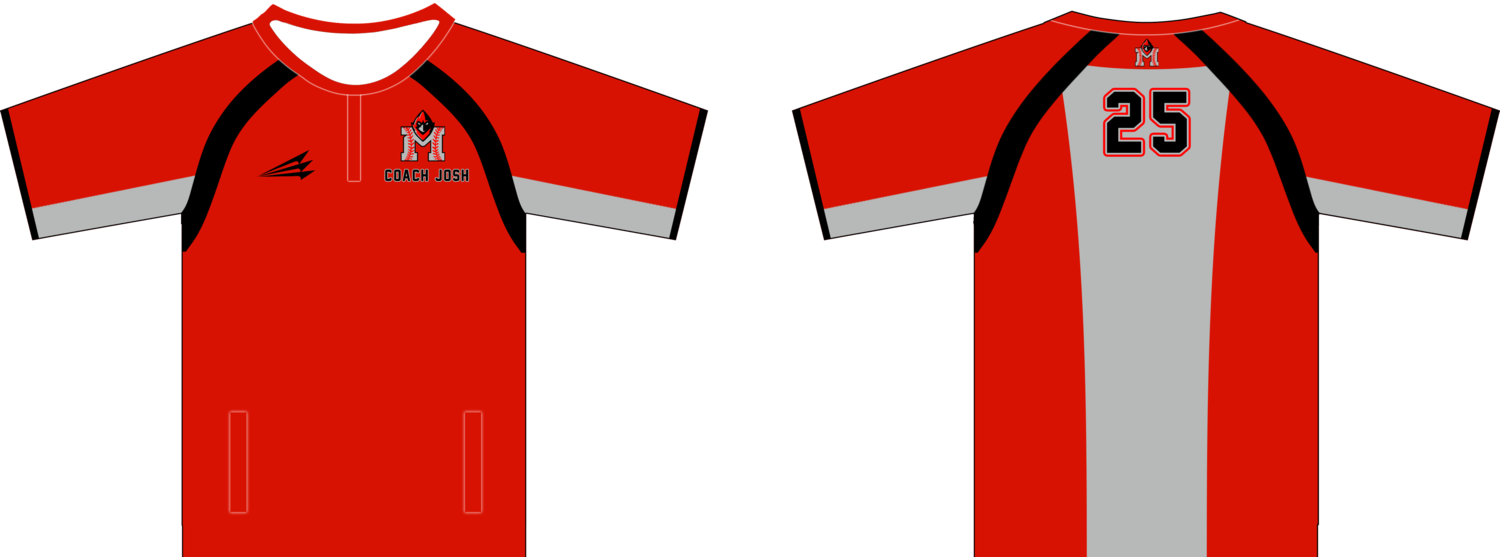 Muscatine Cardinals Baseball Custom Clutch Cage Jacket #CC1C