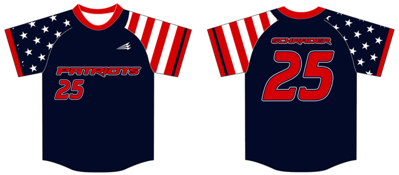Patriots (Schrader) Custom HexaFlex Baseball Jersey #J3