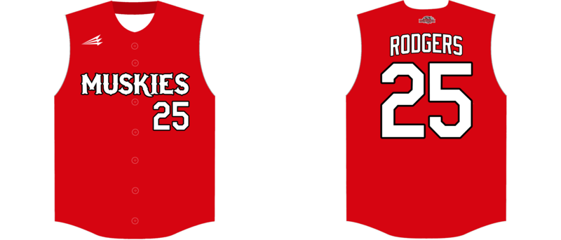 Cave Run Muskies Custom HexaFlex Baseball Jersey Design #J6F