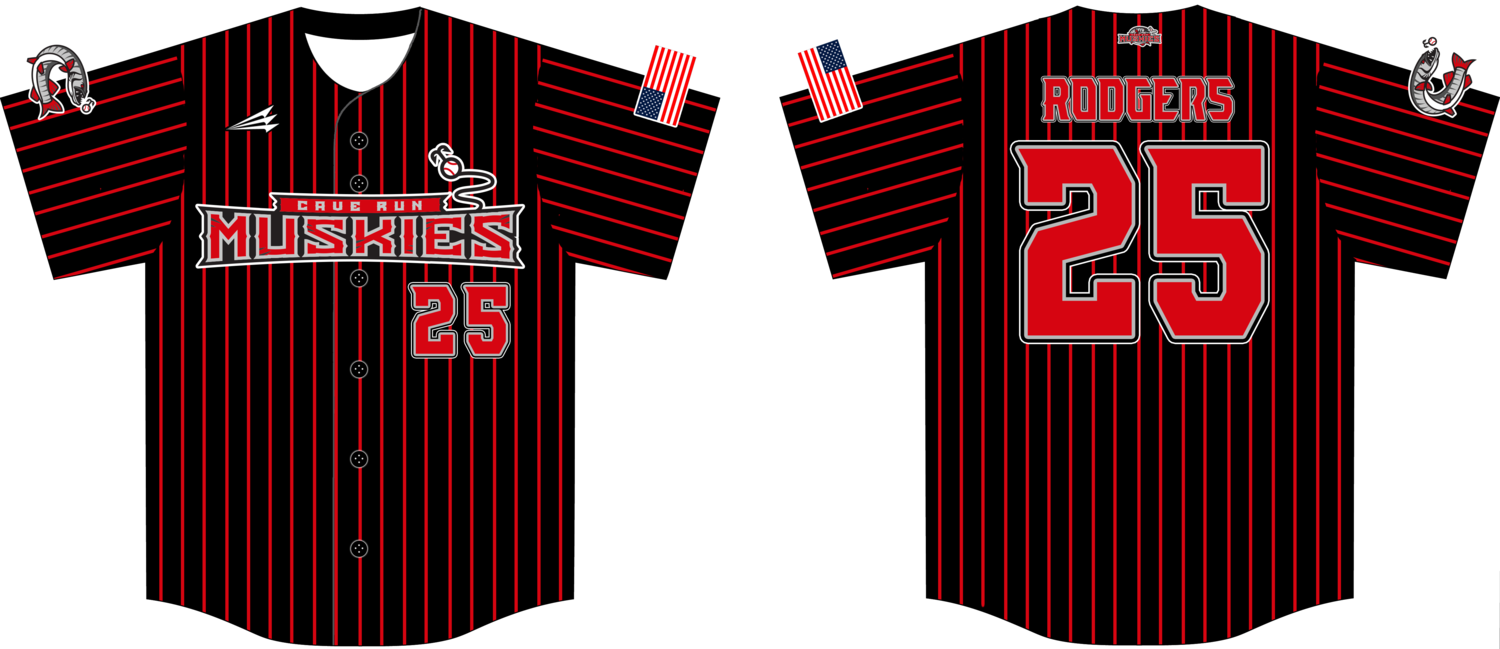 Cave Run Muskies Custom HexaFlex Baseball Jersey Design #J5B