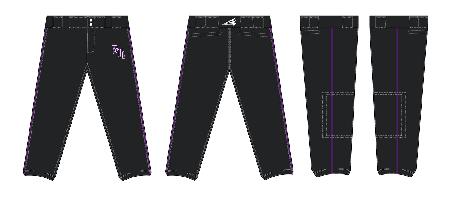 STL Mayhem Custom Stacheman Elite Softball Pants #FP1D