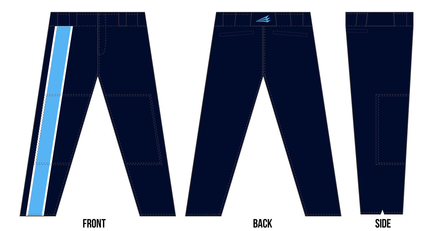 NGA Lookouts Custom Stacheman Elite Long Baseball Pants #BP1