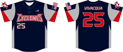 Cicero Cyclones Custom HexaFlex Baseball Jersey #J2B