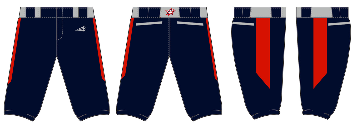 Cicero Cyclones Custom Stacheman Elite Knicker Baseball Pants #BP2B