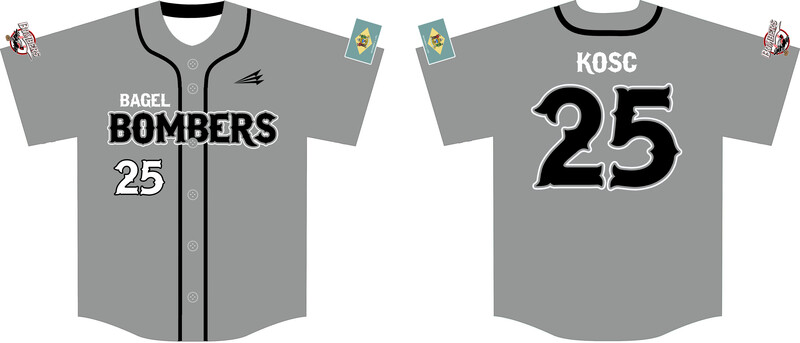 Bagel Bombers Custom NanoDri Baseball Jersey #J1B