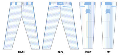 Muskingum Muckdogs Custom Relaxed Baseball Pants #BP1