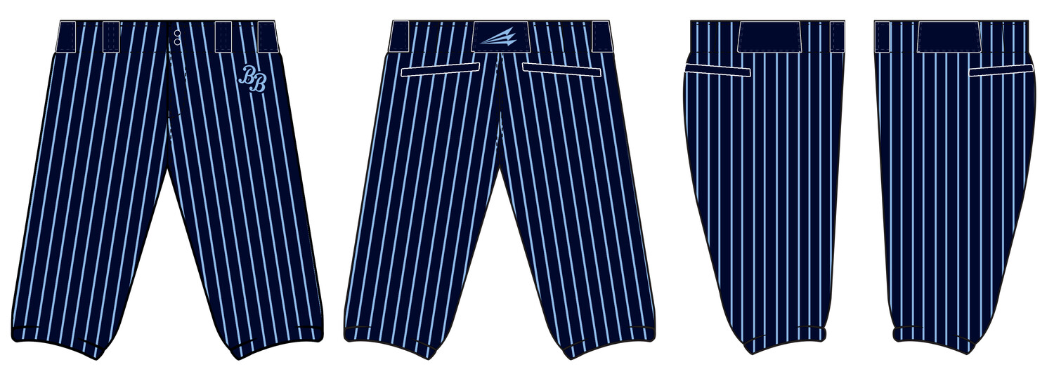 Breathe Baseball Stacheman Elite Custom Knicker Baseball Pants #BP2F