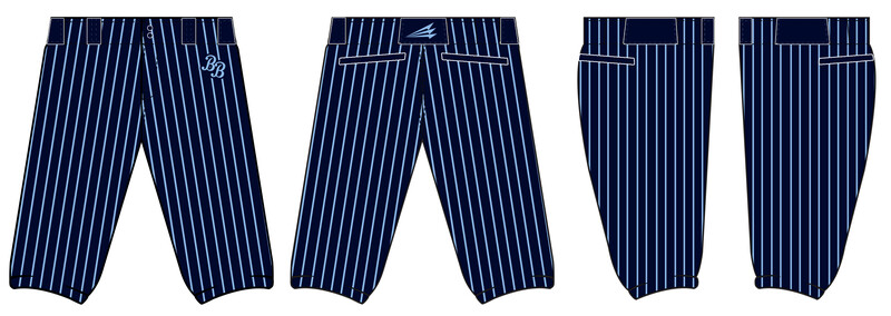 Breathe Baseball Stacheman Elite Custom Knicker Baseball Pants #BP2F
