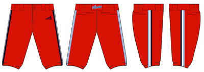 314 Apaches Stacheman Elite Custom Knicker Baseball Pants #BP1A