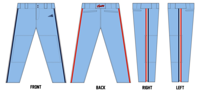 314 Apaches Stacheman Elite Custom Long Baseball Pants #BP2B