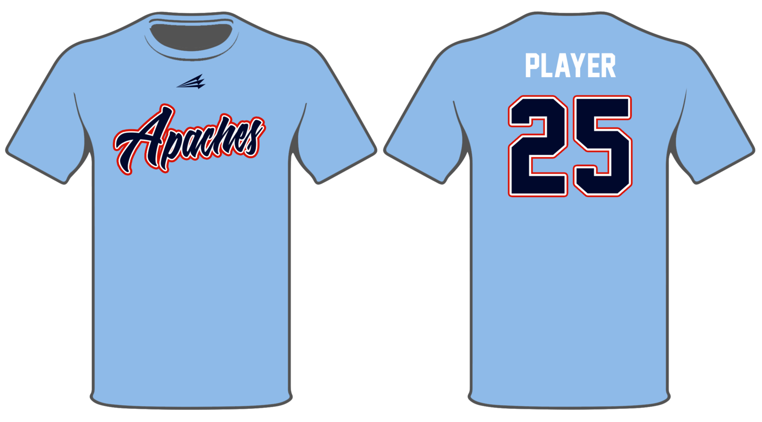 314 Apaches Baseball Custom HyperTee #HT3