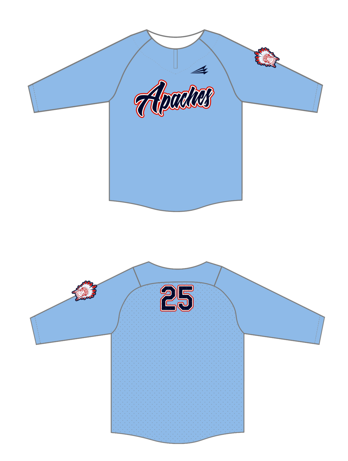 314 Apaches Baseball Custom BP Jacket #BPJ3