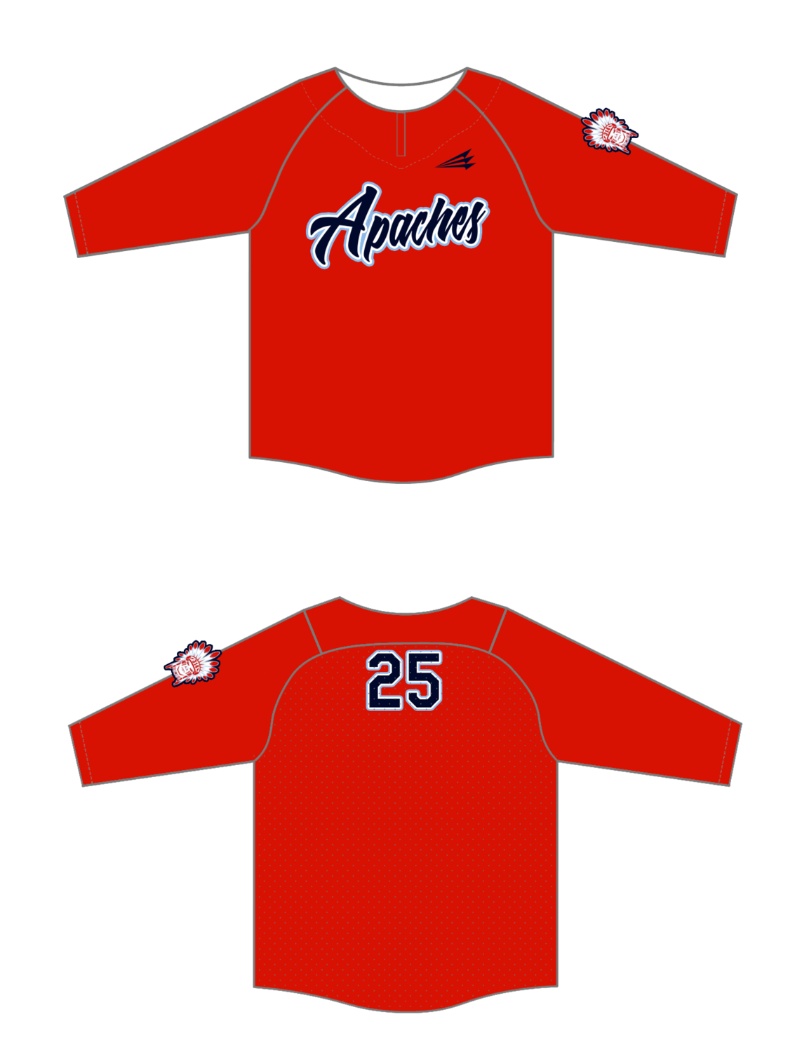 314 Apaches Baseball Custom BP Jacket #BPJ2
