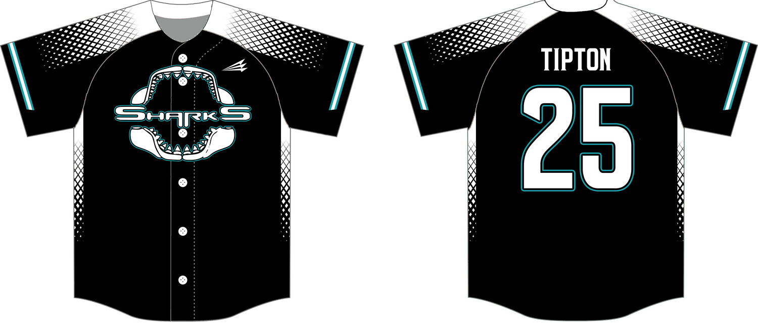 East Texas Sharks Custom NanoDri Baseball Jersey #J2
