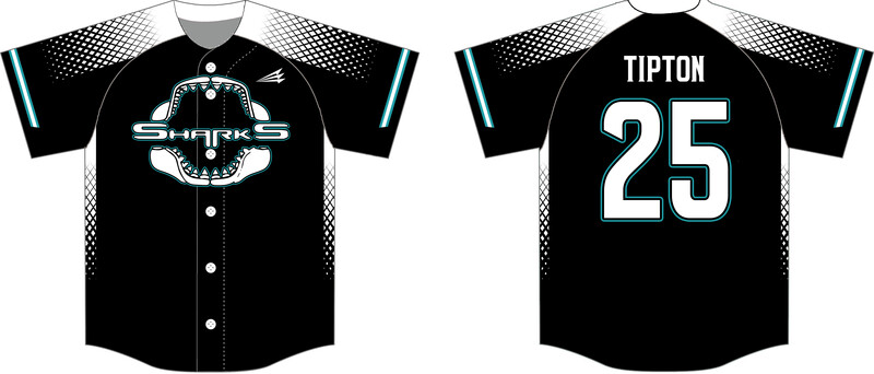 East Texas Sharks Custom NanoDri Baseball Jersey #J2