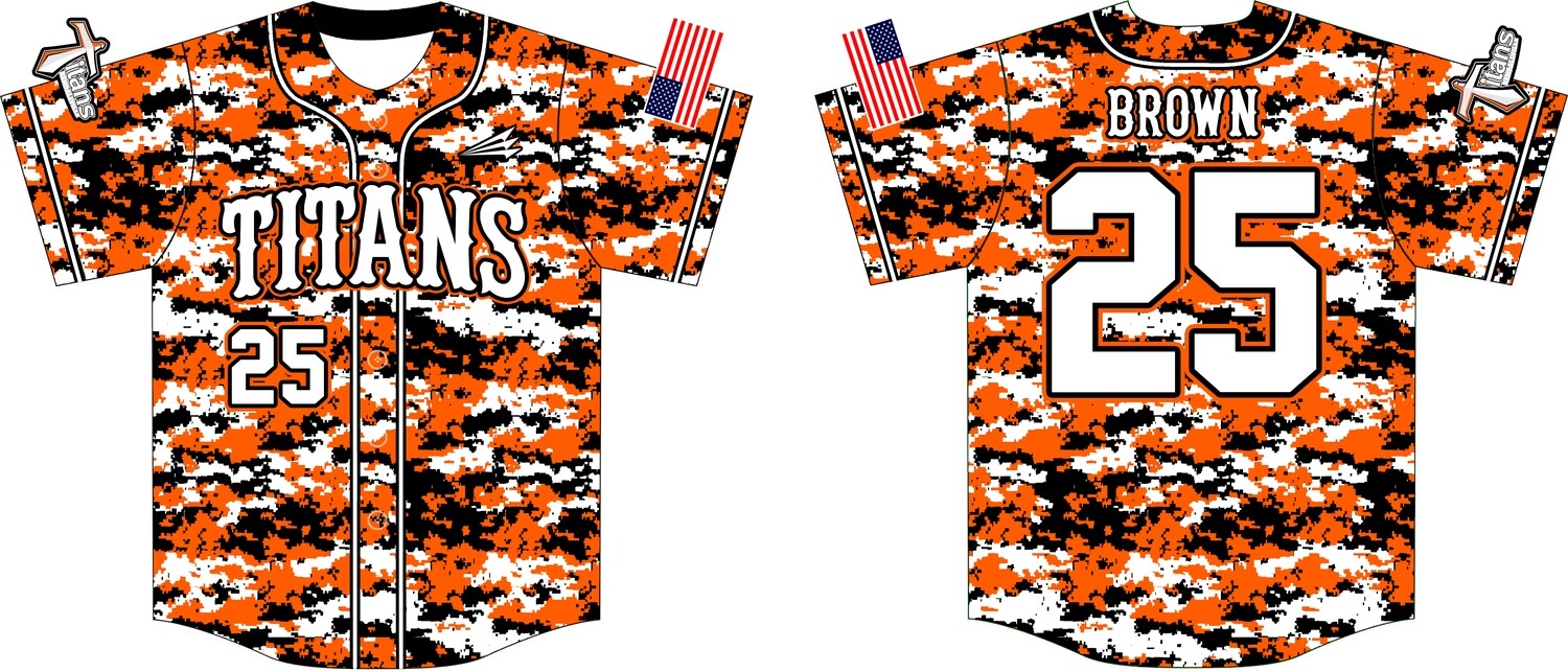 Kendallville Titans Custom Baseball Jersey Design #5