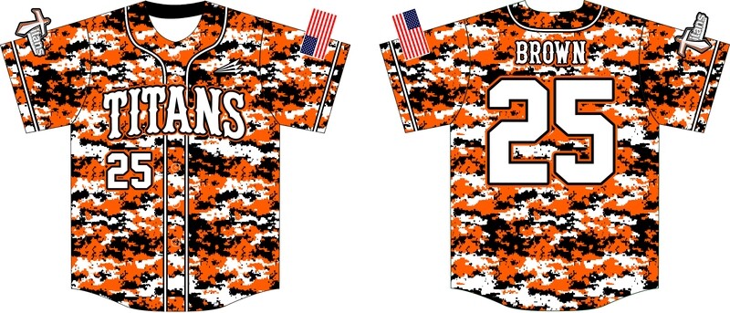 Kendallville Titans Custom Baseball Jersey Design #5