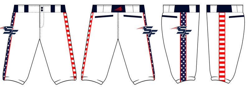 Southside Freedom Custom Stacheman Elite Knicker Baseball Pants  #BP1B