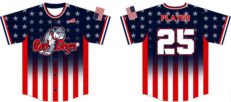 Red Dogs Custom HexaFlex Baseball Jersey #J4