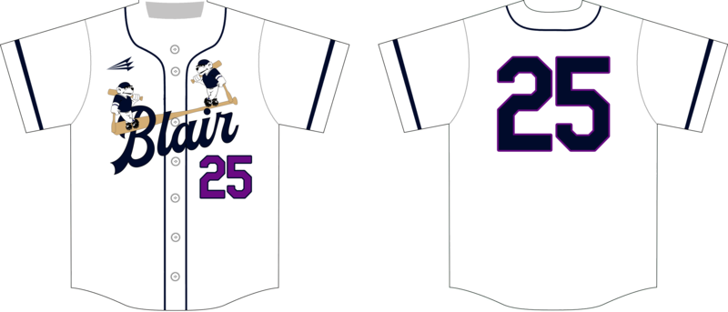 Blair Bears Custom NanoDri Baseball Jersey #J12