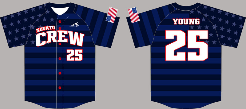 Novato Crew Custom HexaFlex Baseball Jersey #J3B