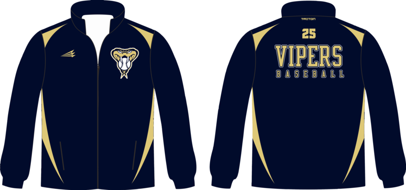 Pelham Bay Vipers Custom Baseball Crusader Track Jacket #CJ1