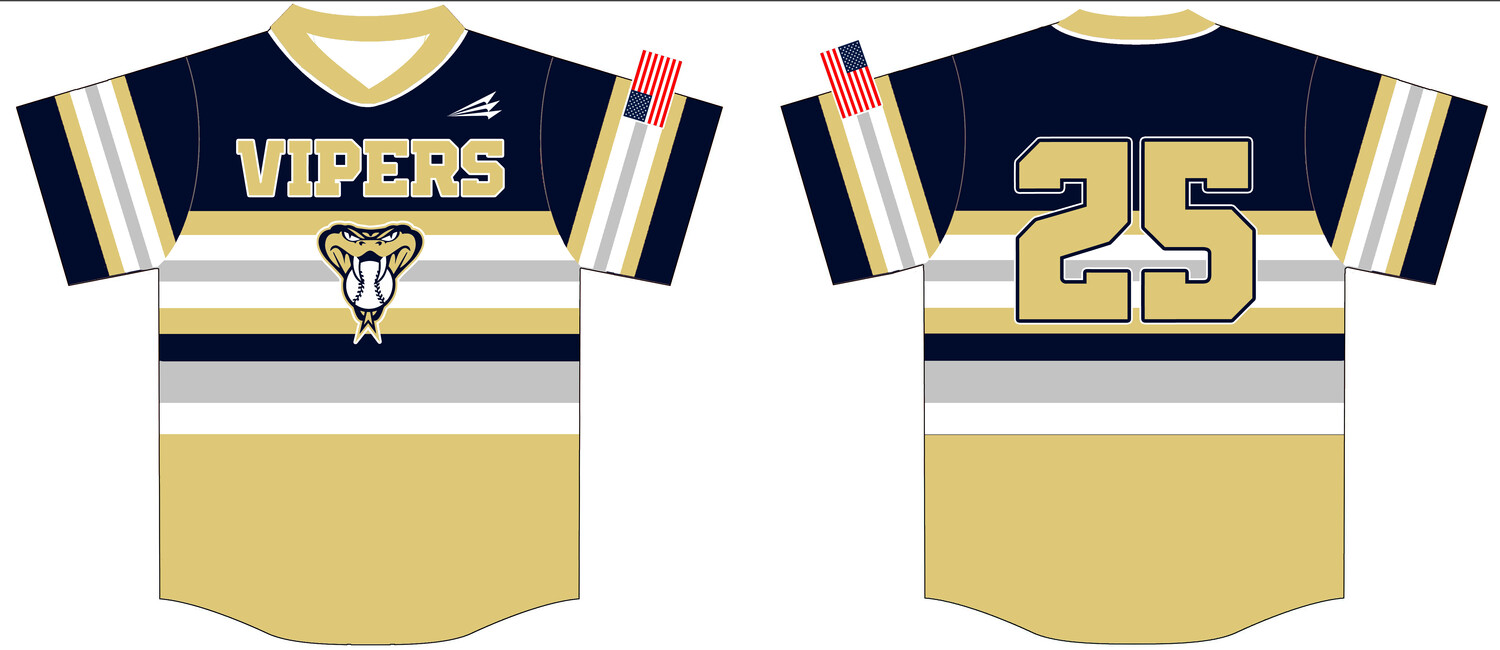 Pelham Bay Vipers Custom NanoDri Baseball Jersey #J1B