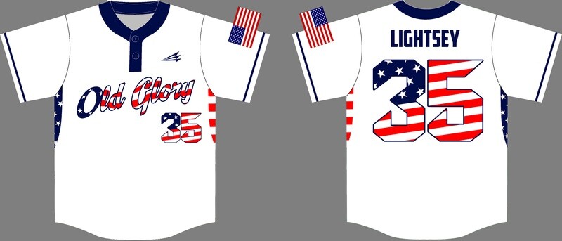 Old Glory Custom Baseball Jersey Design #2B