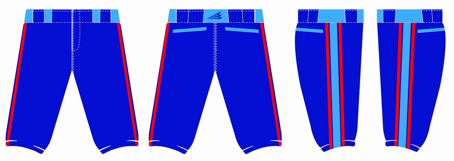 Rotterdam Royals Custom Baseball Knicker Pants P2