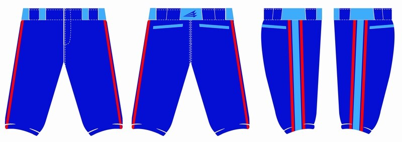 Rotterdam Royals Custom Baseball Knicker Pants P2