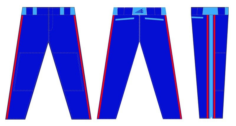 Rotterdam Royals Custom Baseball Pants P1