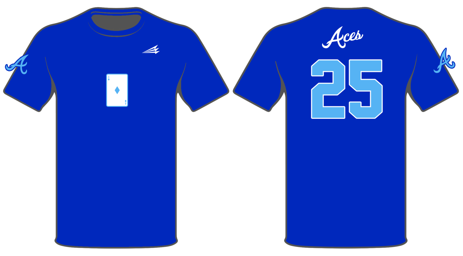 St. Mary Aces Custom Baseball HyperTee #HT3
