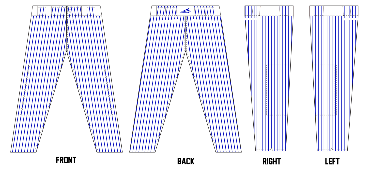 Kentucky Expos Custom Long Relaxed Baseball Pants #BP5