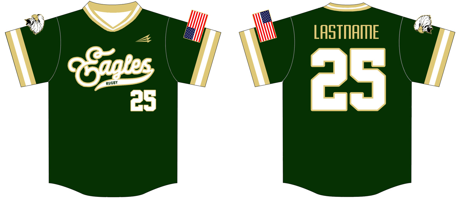 Rugby Eagles Custom NanoDri Baseball Jersey #J2B