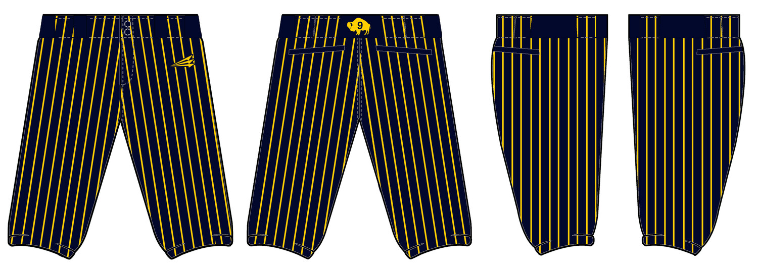 Nickel City Nine Custom Knicker Baseball Pants #BP1B