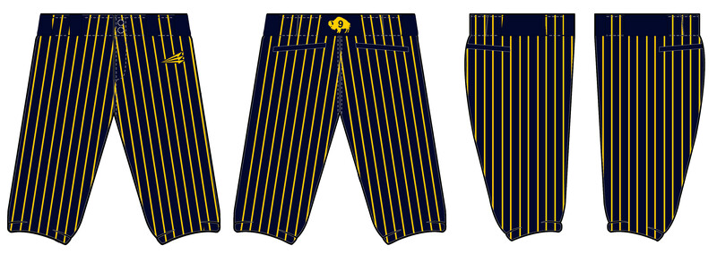 Nickel City Nine Custom Knicker Baseball Pants #BP1B