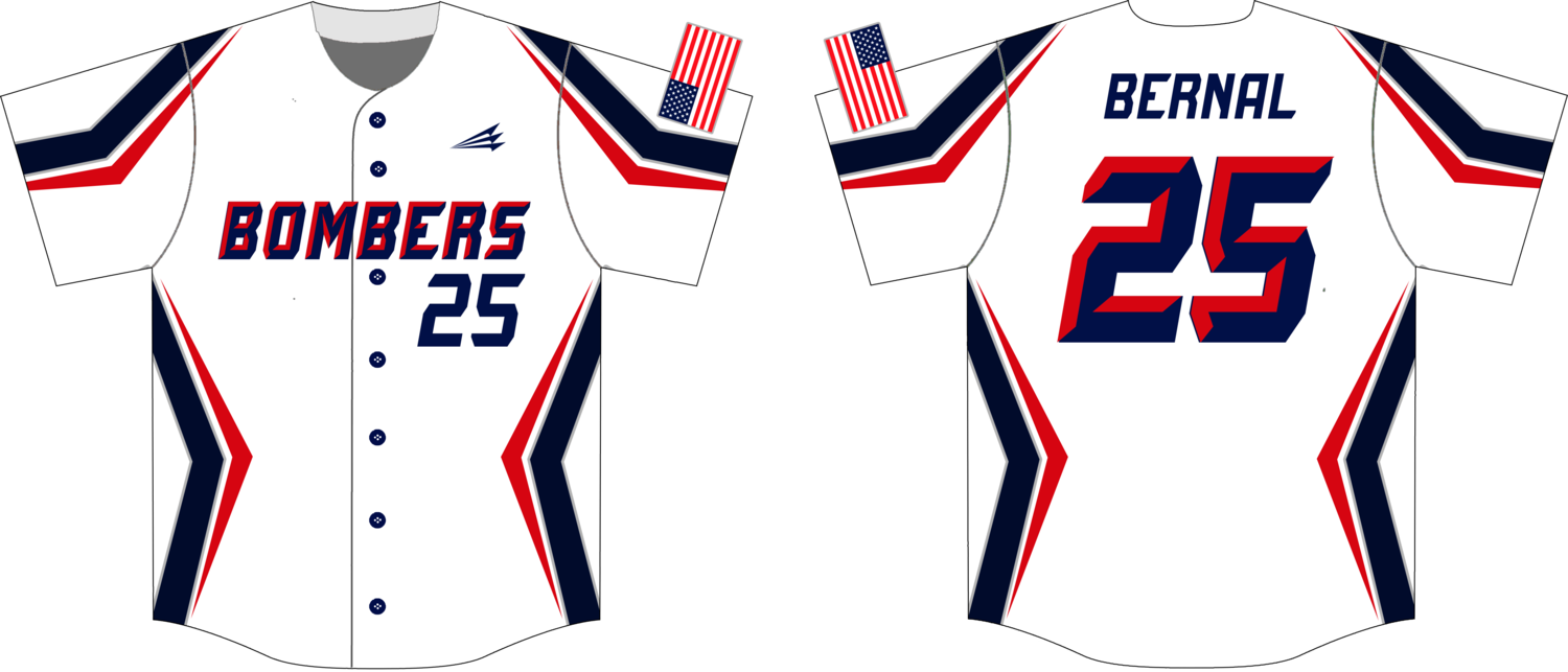Bombers (Bernal) Custom HexaFlex Baseball Jersey Design #J3