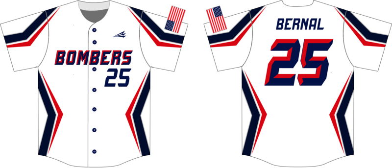 Bombers (Bernal) Custom HexaFlex Baseball Jersey Design #J3