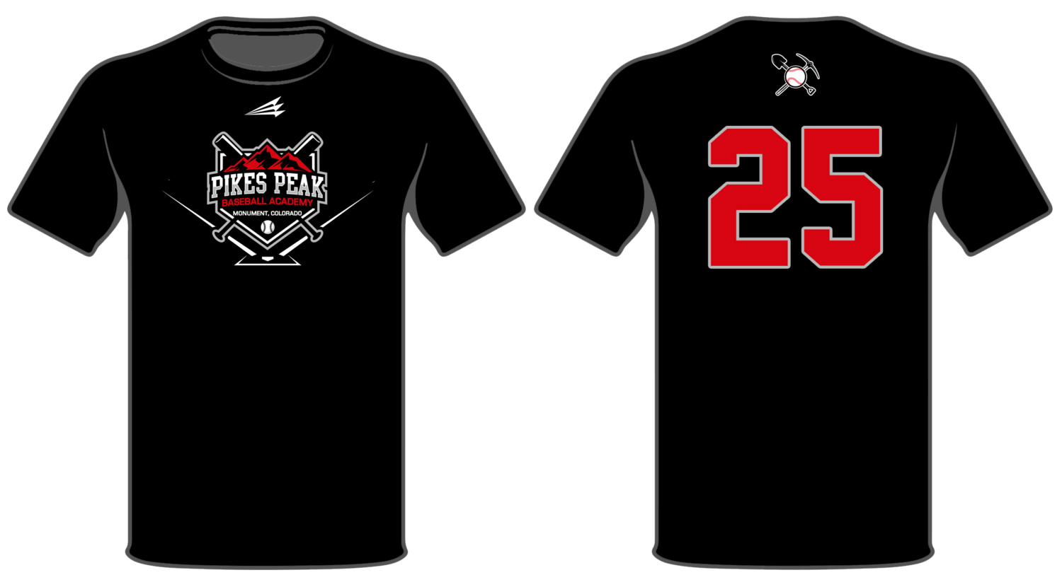 Pikes Peak Baseball Academy Miners Custom Baseball HyperTee #HT1