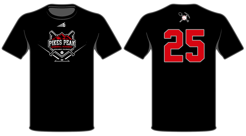 Pikes Peak Baseball Academy Miners Custom Baseball HyperTee #HT1