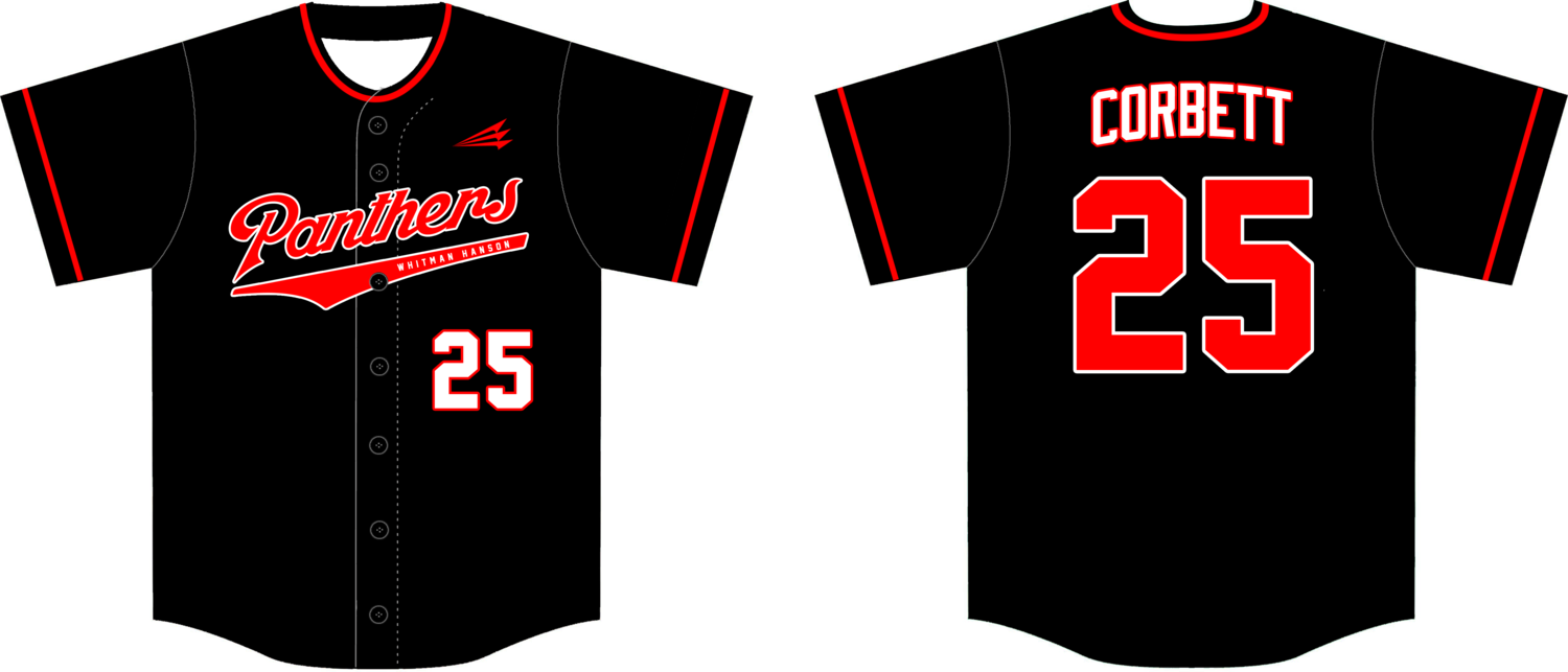 Whitman-Hanson Panthers Custom HexaFlex Baseball Jersey #J4C